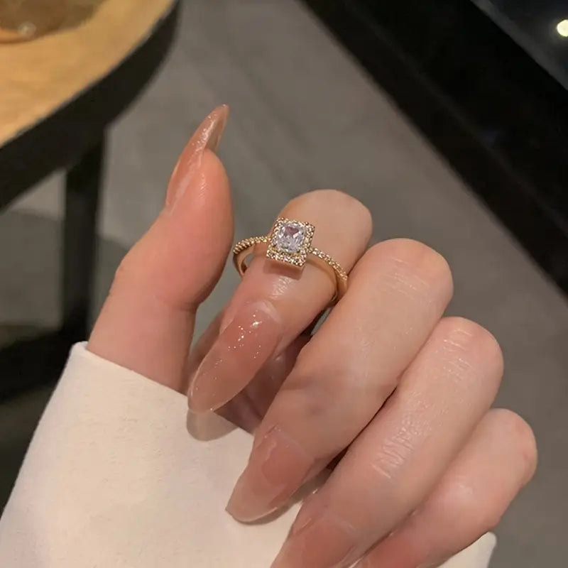 Sparkling Stone Ring | Støt brystkræft