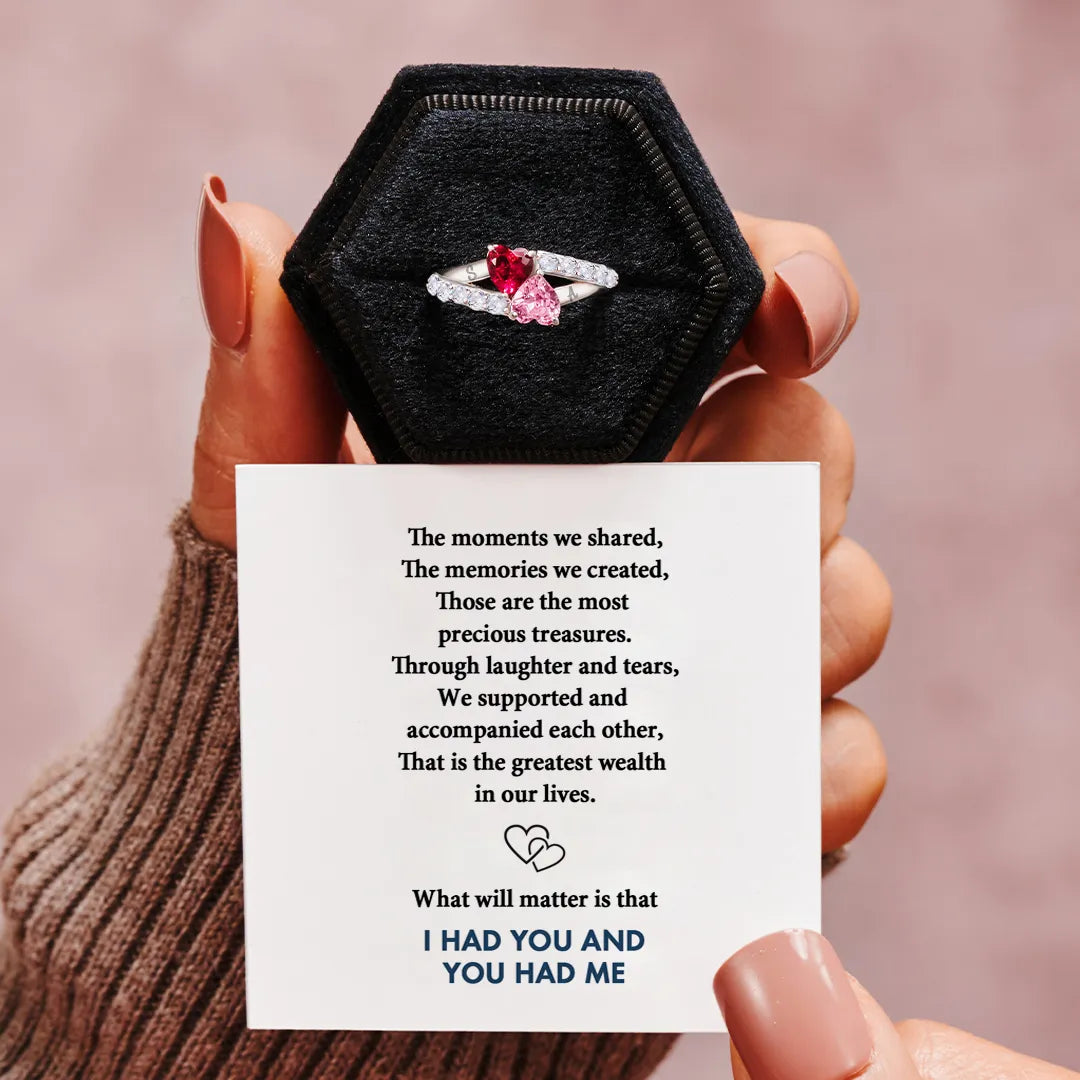 Interlinked Heart Ring | Støt brystkræft