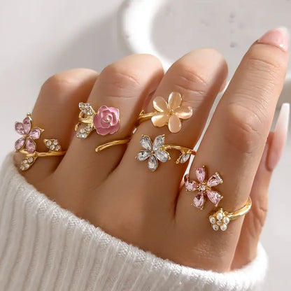 Floral Ring Set | Støt brystkræft
