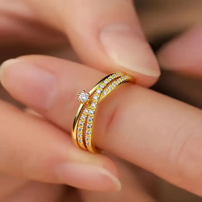 Center Stone Ring | Støt brystkræft