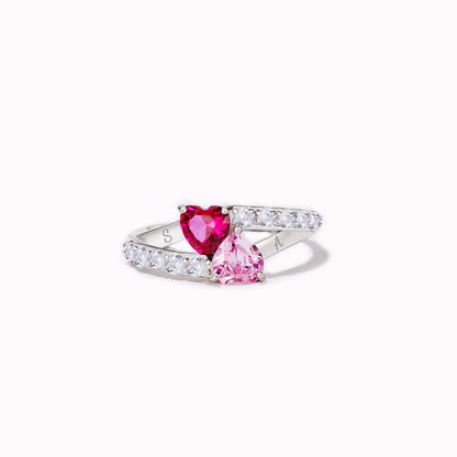 Interlinked Heart Ring | Støt brystkræft