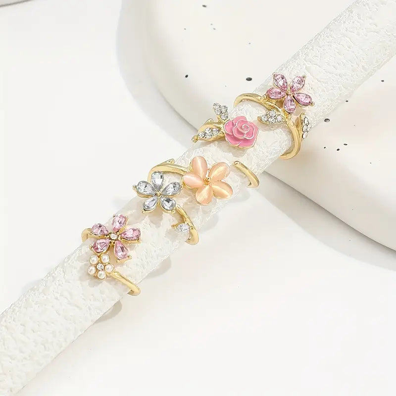 Floral Ring Set | Støt brystkræft