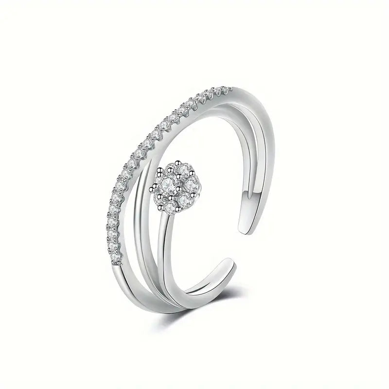 Classy Flower Stone Ring | Støt brystkræft