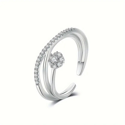 Classy Flower Stone Ring | Støt brystkræft