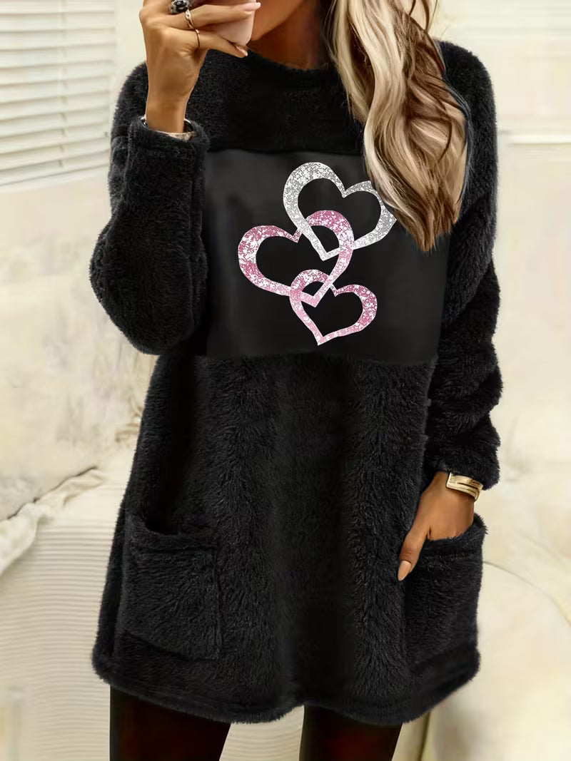 Heart Fur Sweater | Støt brystkræft