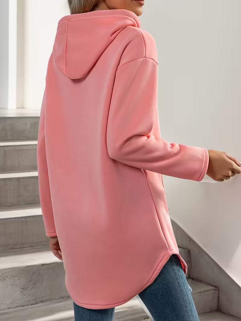 Drawstring Hoodie Dress | Støt brystkræft