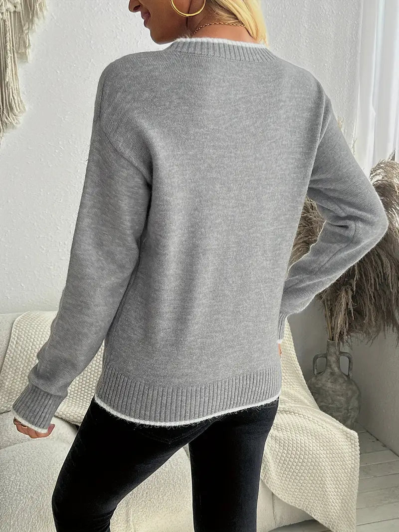 Renis™ - Snefnugstrikket sweater