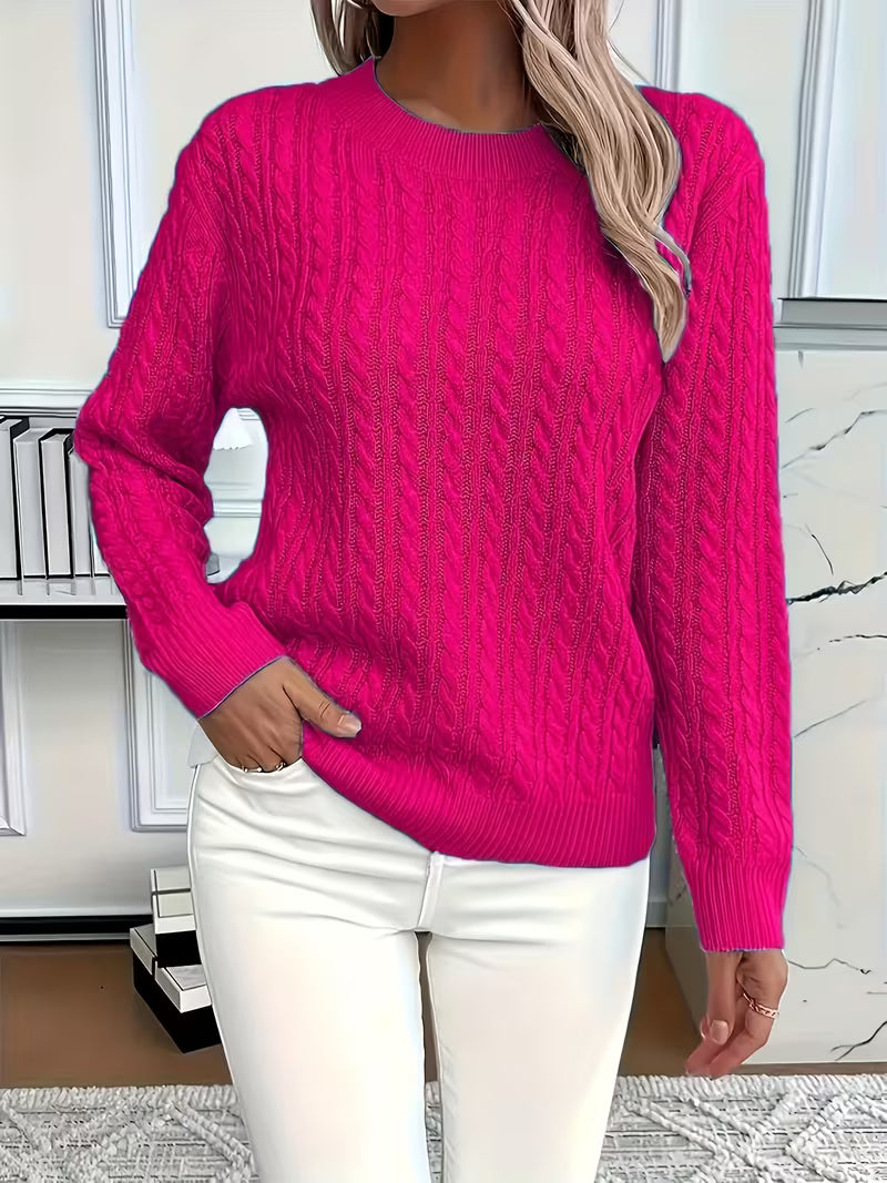 Classy Patterned Sweater | Støt brystkræft
