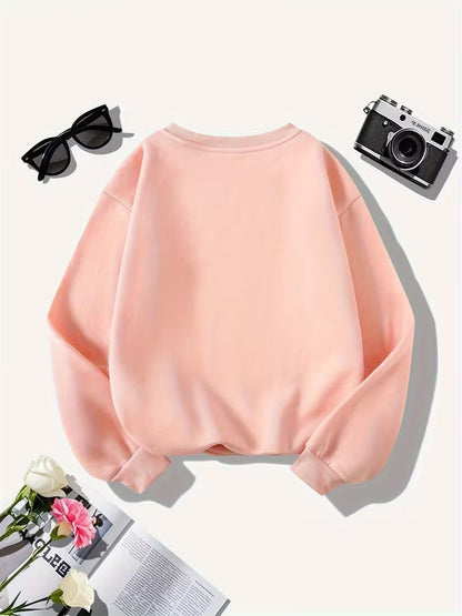 Diamond Double Heart Sweatshirt | Støt brystkræft