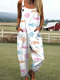 Hvid (Flerfarvet fiskemønster)