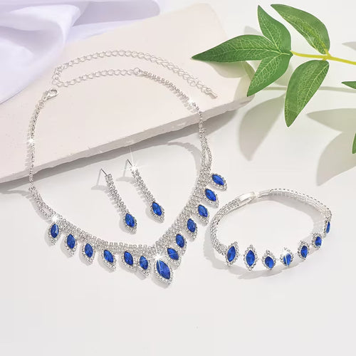 Sapphire Shine Jewelry Set | Støt diabetes