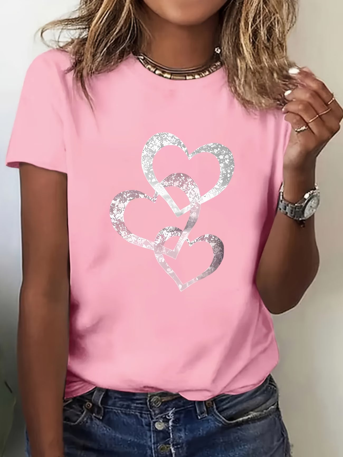 Elegant Casual T-Shirt | Støt brystkræft