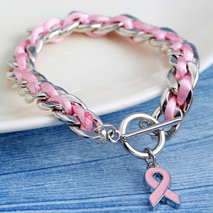 Pink Heart Armband | Støt brystkræft