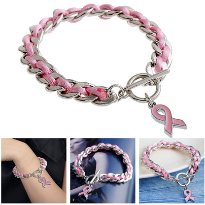 Pink Heart Armband | Støt brystkræft
