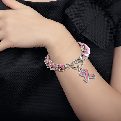 Pink Heart Armband | Støt brystkræft