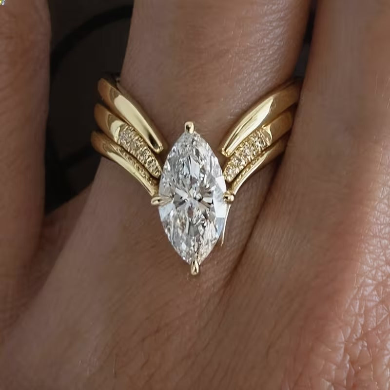 Elegant Drop Ring | Støt brystkræft