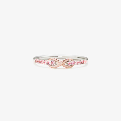 Pink Infinity Diamond Ring | Støt brystkræft